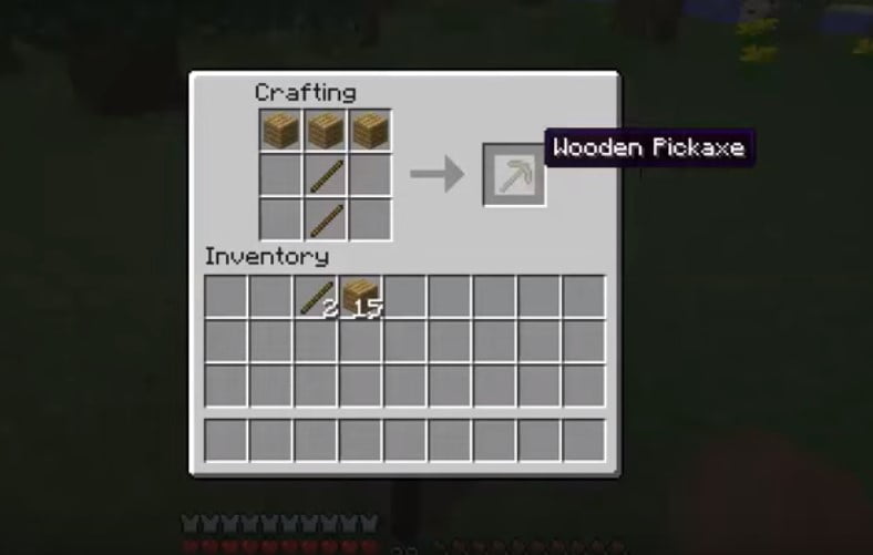 Wooden Pickaxe Selesai