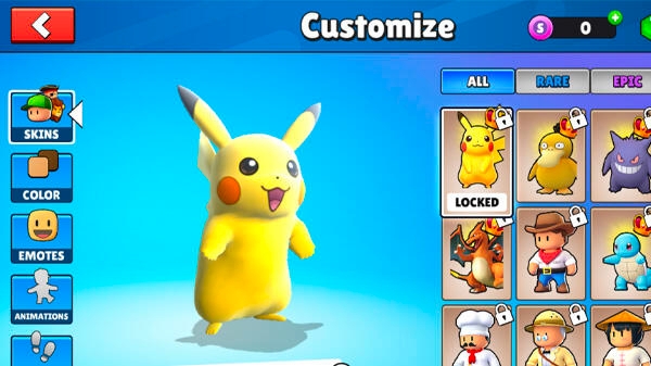 Stumble Guys X Pokemon Mod Apk
