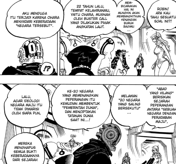 Ohara's latest revelation, One Piece Manga 1066 - Dafunda.com