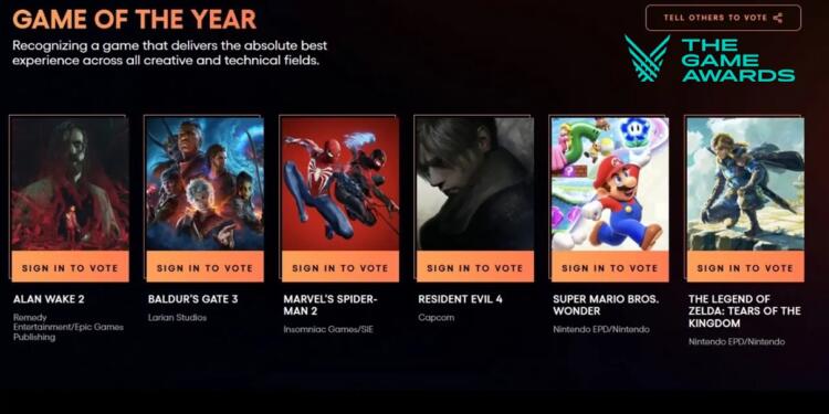 Pemenang The Game Awards 2023